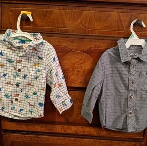 Lot of two 12 mo. Button ups